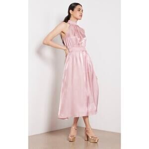 O.p.t. Caralyn Pink Satin Dress S OPT
